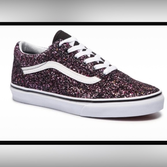 Vans Shoes - Vans black glitter trainers size 5 women’s girls. New without box. No returns
